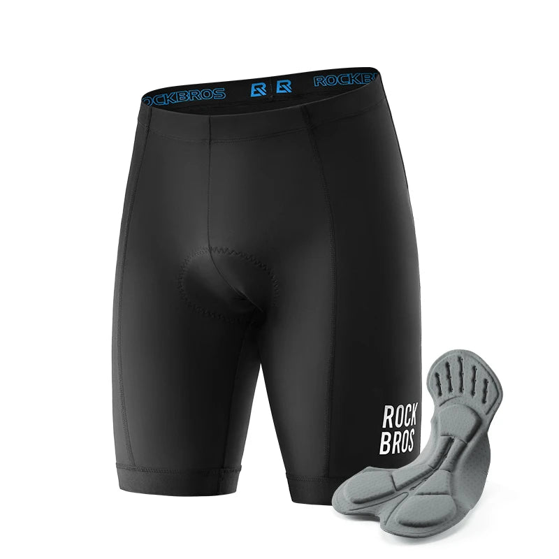 ROCKBROS Men’s Cycling Shorts — 3D Gel Pad Anti-Slip Breathable Bike Liner — view 7 of shorts