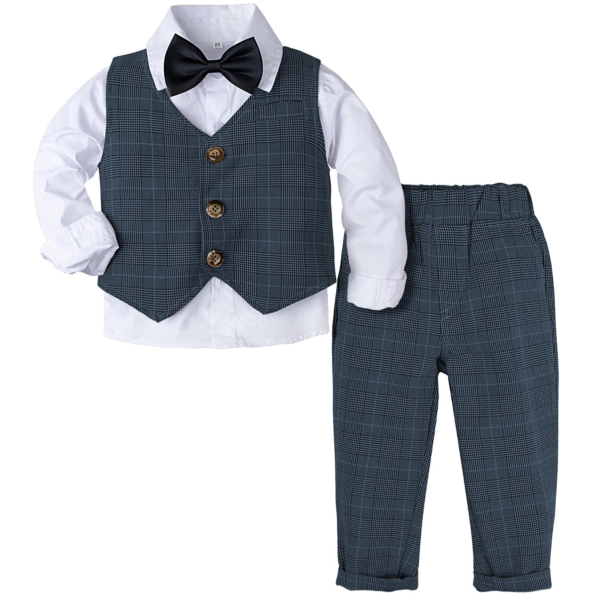 Baby Boy Wedding & Baptism Suit – 3-Piece Gentleman Outfit for Special Occasions