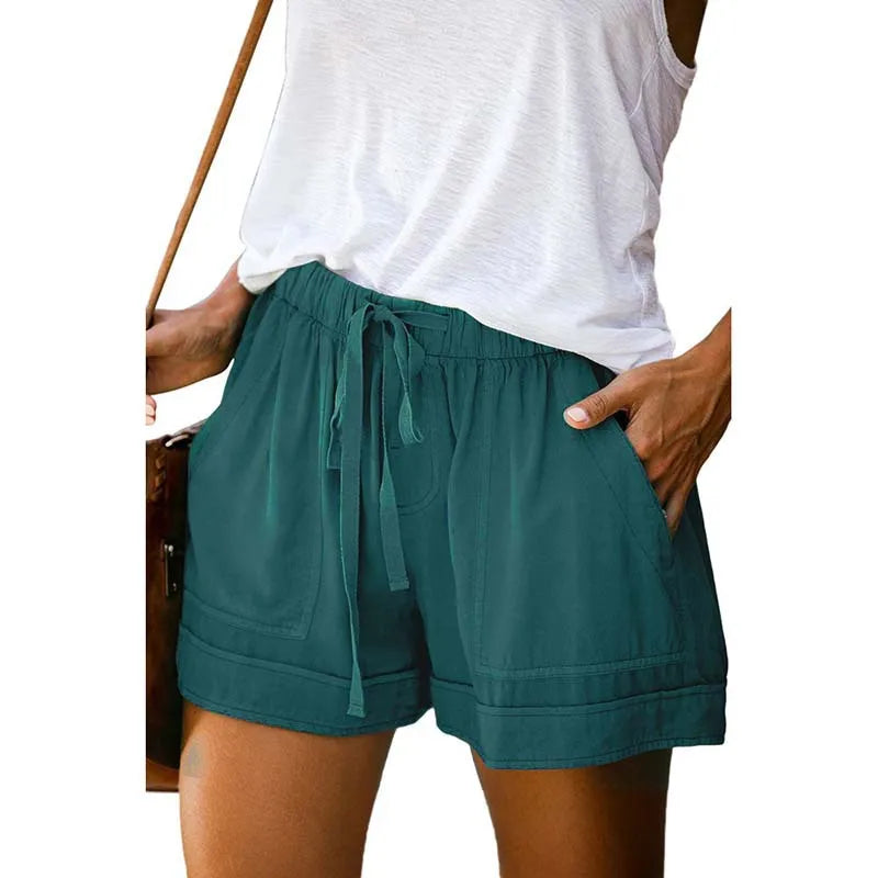 Plus-Size Women’s Sport Shorts — S-5XL Rope-Tie Summer Yoga Leggings Shorts — view 7 of shorts