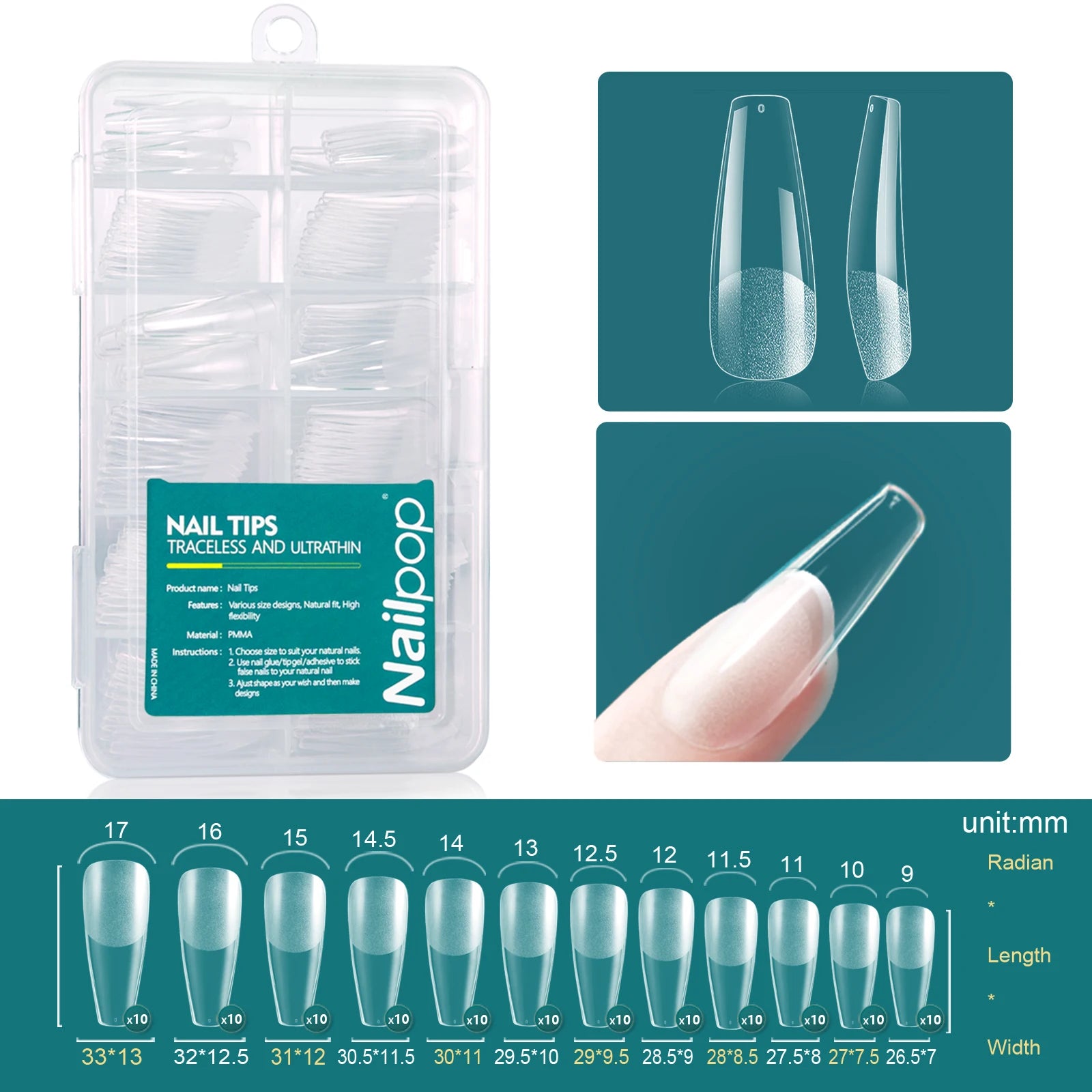 120PCS Soft Gel Nail Tips – Full-Cover Oval & Square DIY Extensions