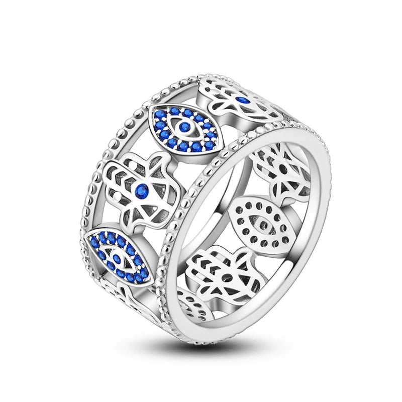 Women's 925 Sterling Silver Hollow Ring — Flower Butterfly Heart Sun Fashion Jewelry