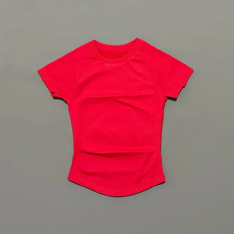 Impact Seamless Yoga Top &mdash; Women&rsquo;s Short-Sleeve Workout Shirt for Running &amp; Sports — view 20 of sports & fitness