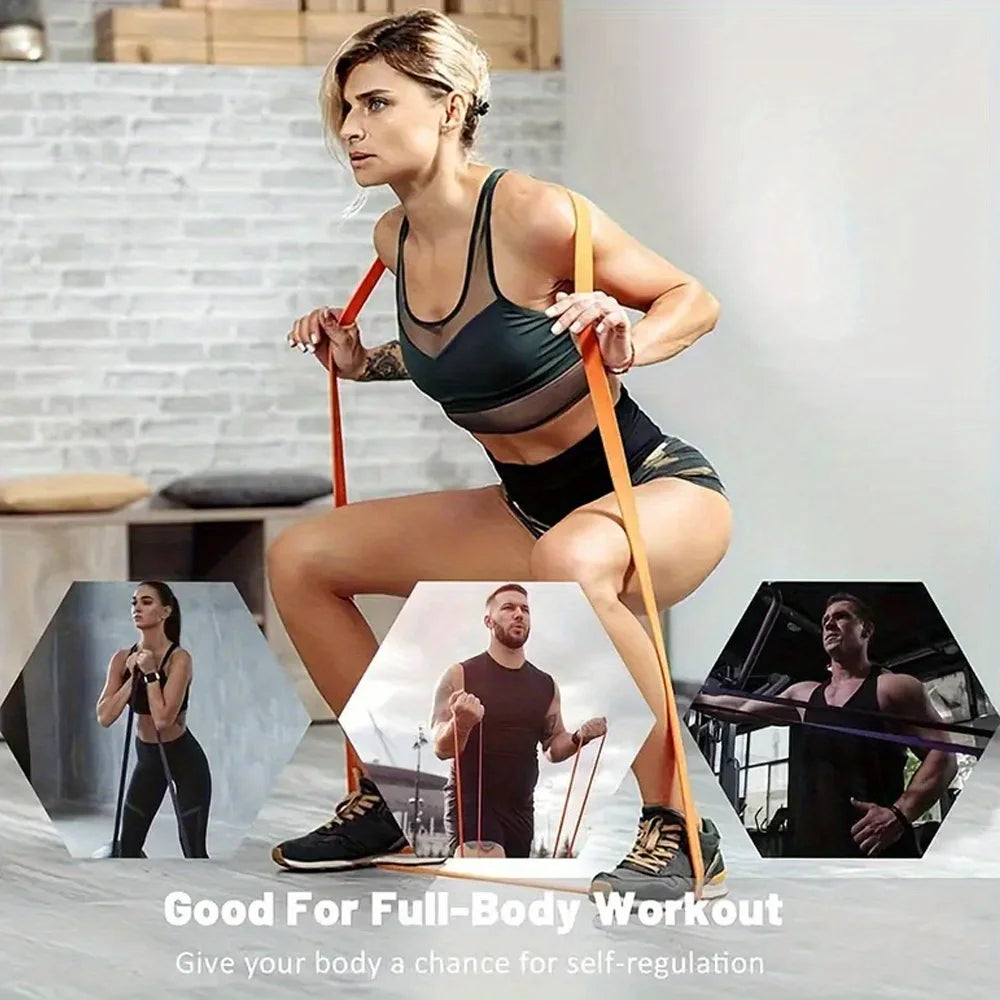 Resistance Bands — Stackable TPE Pro Strength Training Set — view 5 of sports & fitness
