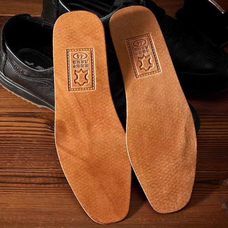 Genuine Leather Insoles — Cowhide Deodorant Sweat-Absorbing Inserts — view 4 of shoe accessories
