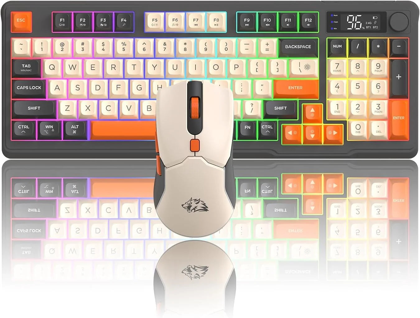 Wireless RGB Gaming Keyboard & Mouse Combo, Bluetooth/2.4G — product photo 8