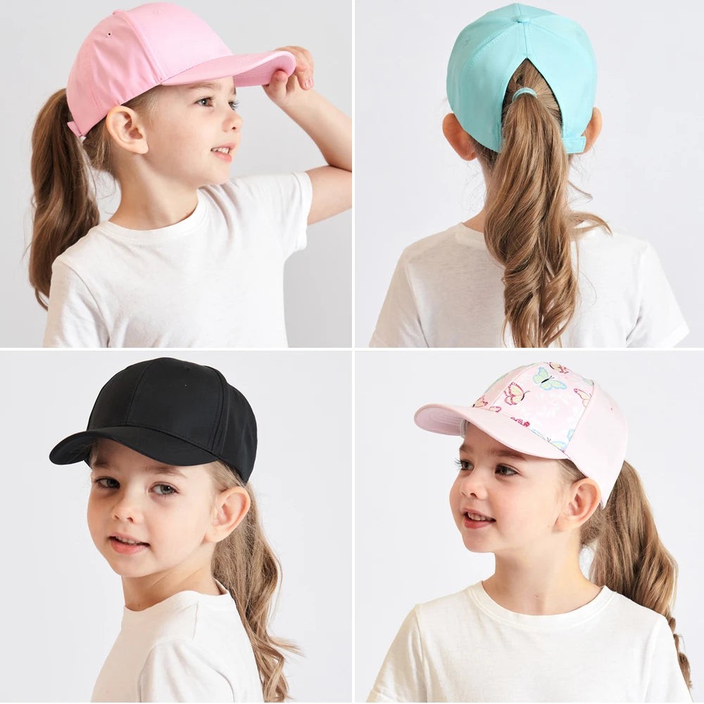 Mother Kids Baseball Caps for Girls Accessories Summer Child Girl Sun Hat Sports Travel Children Cap Adjustable 53/56cm