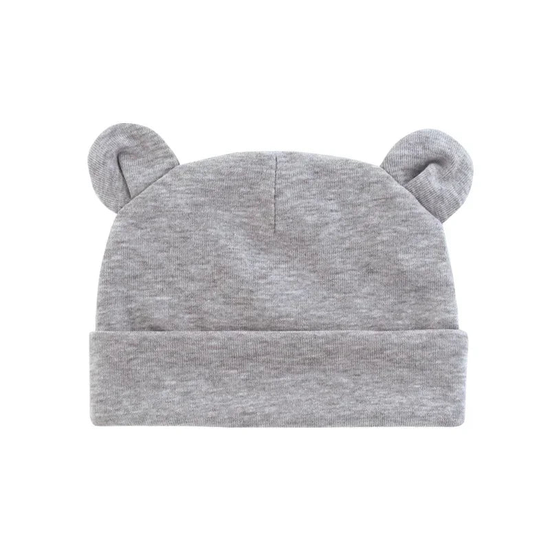 Newborn Ear-Shape Bonnet - Cotton Photography-Prop Hat for Babies 0-1Y — view 5 of baby hats