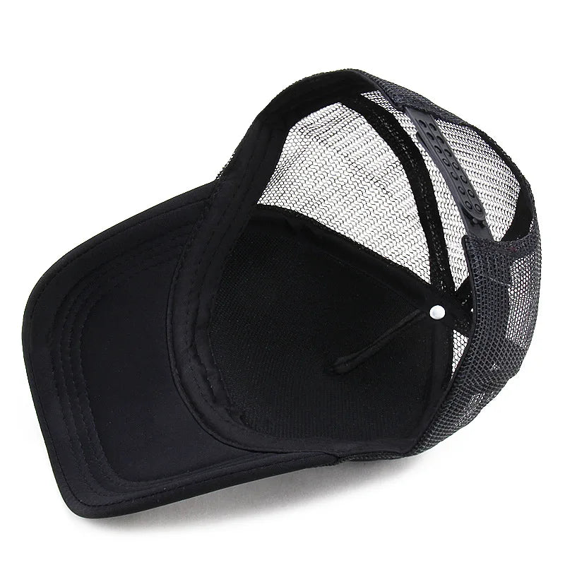 Unisex Plain Mesh Baseball Cap - Classic Snapback Trucker for Everyday Wear — view 5 of baseball caps