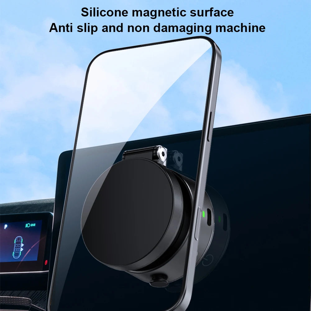 MagSafe Magnetic Vacuum Car Phone Holder – 360° Rotating Foldable Stable Mount for iPhone — view 4 of electronics & gadgets