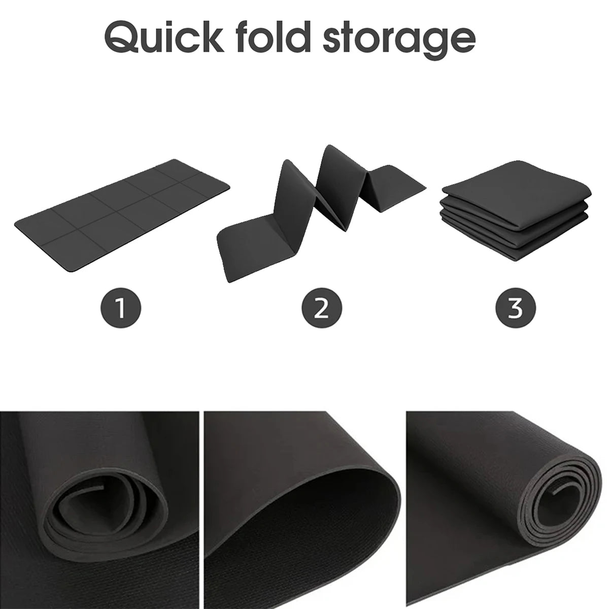 Yoga Mat — 4mm EVA Foam Yoga & Pilates Mat, Cushioned Gym Floor Workout — view 3 of sports & fitness