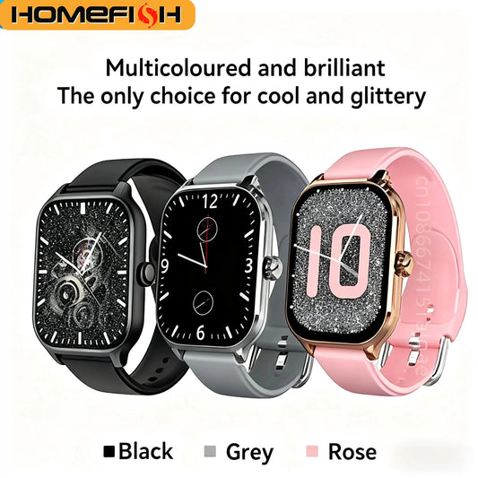 HOMEFISH H9 Men's Smart Watch — Bluetooth Call, Heart Rate & Sleep Monitoring — view 1 of watches