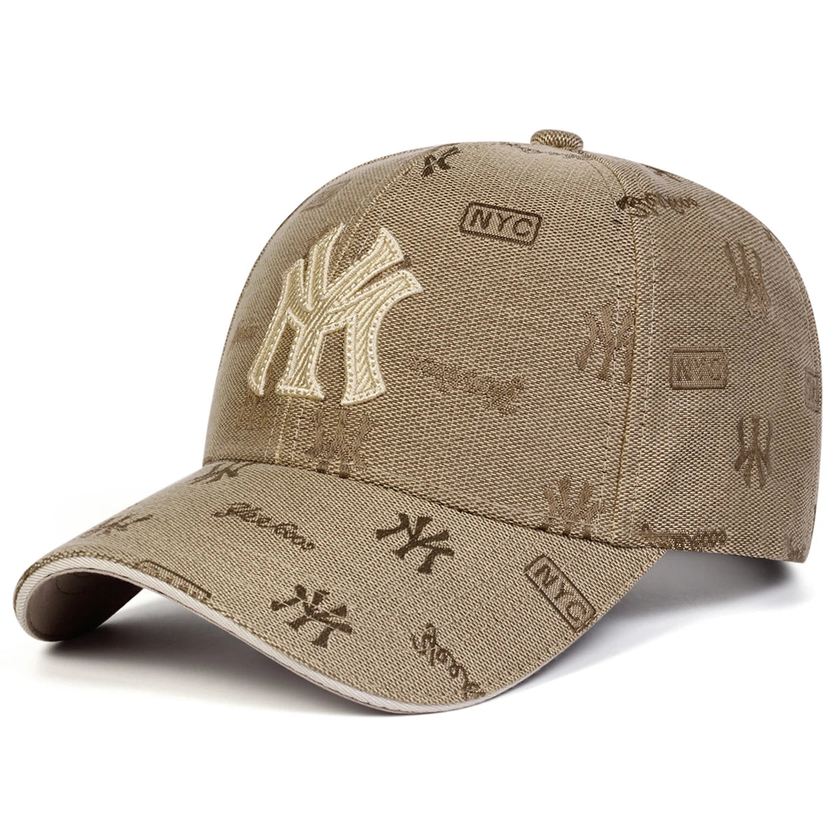 Unisex MY Letter Embroidered Baseball Cap — Minimalist Initial Adjustable Spring Autumn Hat — view 3 of hats & caps