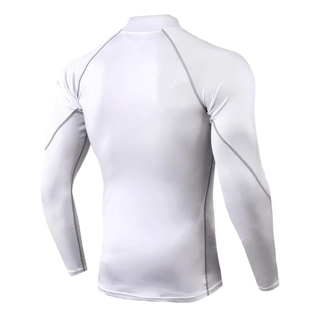 Men&rsquo;s Compression Long-Sleeve Top &mdash; Quick-Dry Bodybuilding Running &amp; Gym Shirt — view 2 of sports & fitness