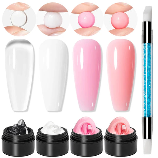 AWStorG 5PCS Nail Extension Gel Set – UV Builder Gel for Nail Sculpting, Carving & Flower Nail Art — view 1 of beauty & personal care