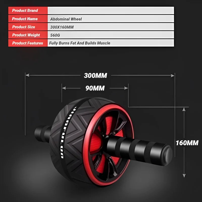 Ab Roller — Core Workout Ab Wheel, Non-Slip Home Gym Abdominal Trainer — view 6 of sports & fitness