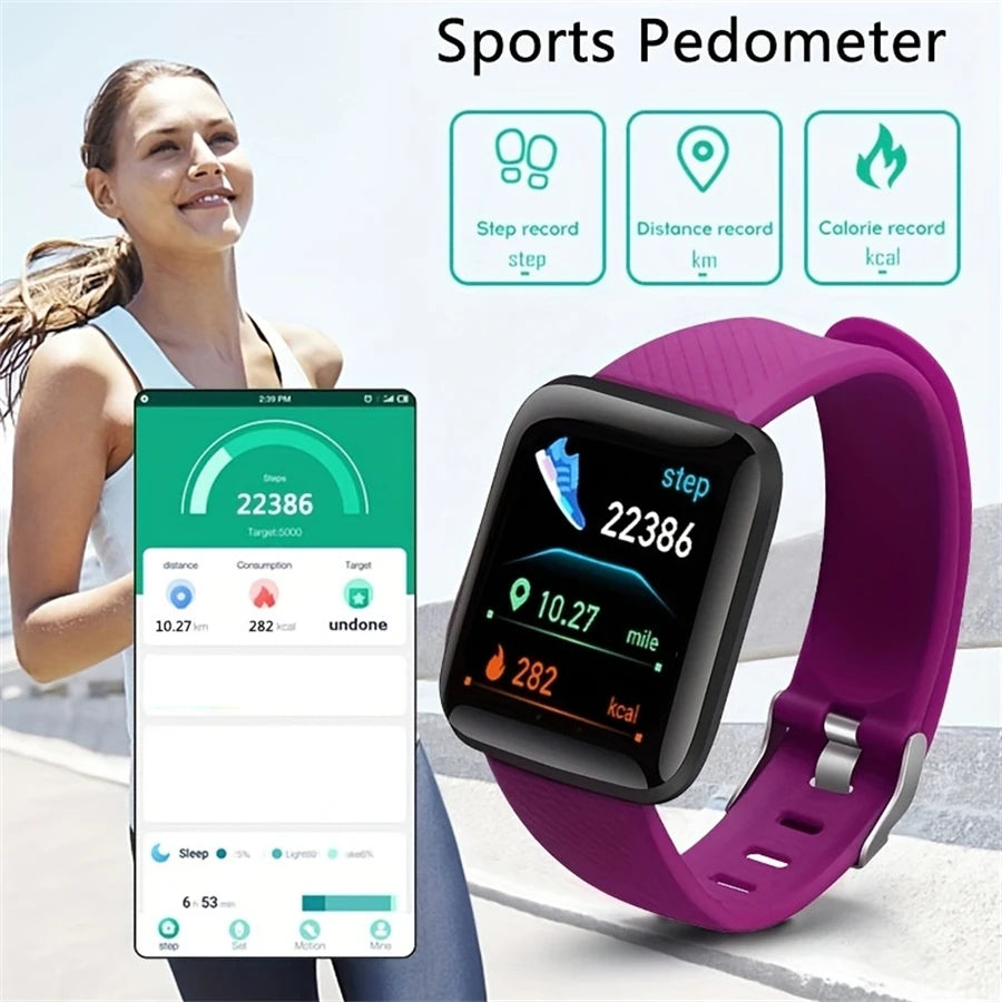 Unisex Smart Watch — Fitness Monitor Bluetooth Bracelet Smartwatch Birthday Gift — view 3 of smart watches