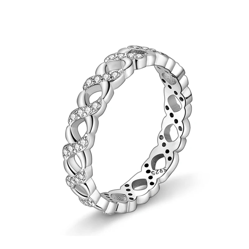 Women's 925 Sterling Silver Hollow Ring — Flower Butterfly Heart Sun Fashion Jewelry — view 10 of jewelry