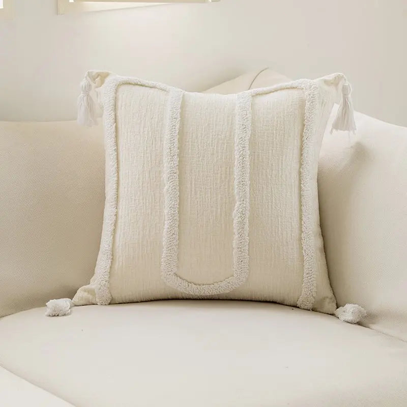 Boho Chenille Throw Pillow Cover &mdash; 45&times;45 cm Soft Geometric Decorative Cushion Case — view 12 of cushion covers & pillow cases