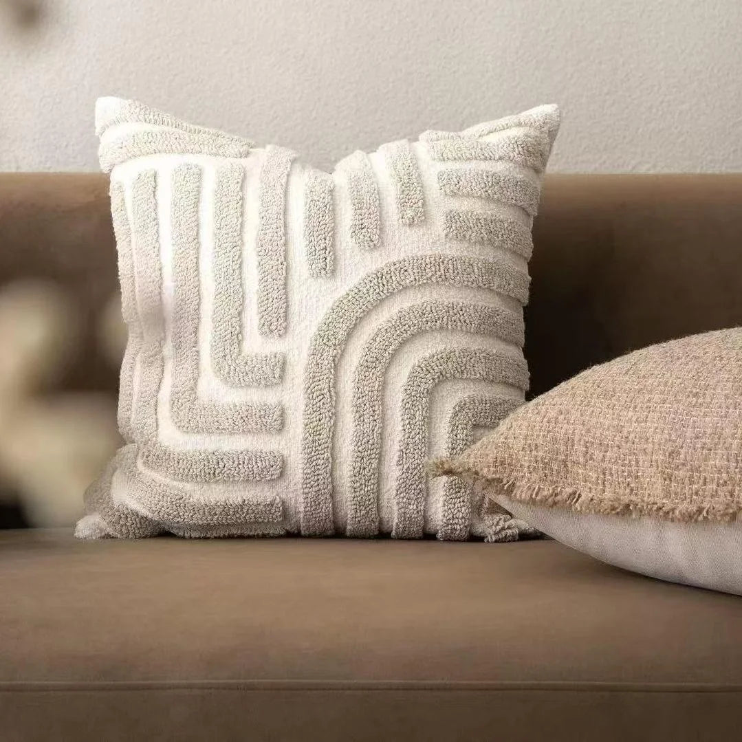 Boho Chenille Throw Pillow Cover &mdash; 45&times;45 cm Soft Geometric Decorative Cushion Case — view 11 of cushion covers & pillow cases