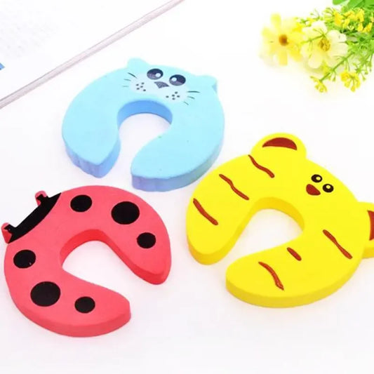 Anti-Pinch Door Finger Protector - Cartoon Foam Door Stopper for Kids — view 1 of baby safety
