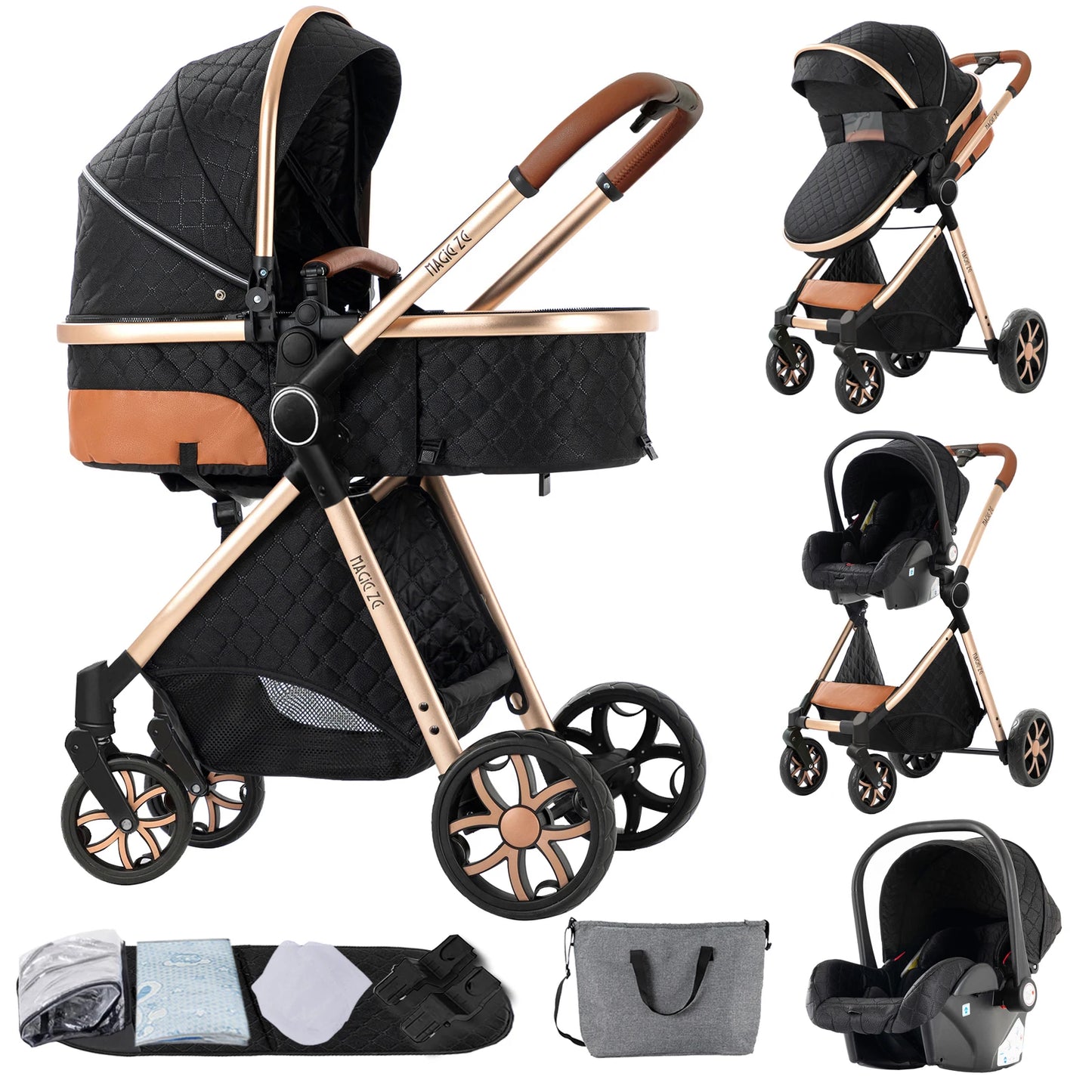 3-in-1 Baby Stroller Travel System - Bassinet, Car Seat &amp; Lightweight Stroller — view 20 of baby strollers