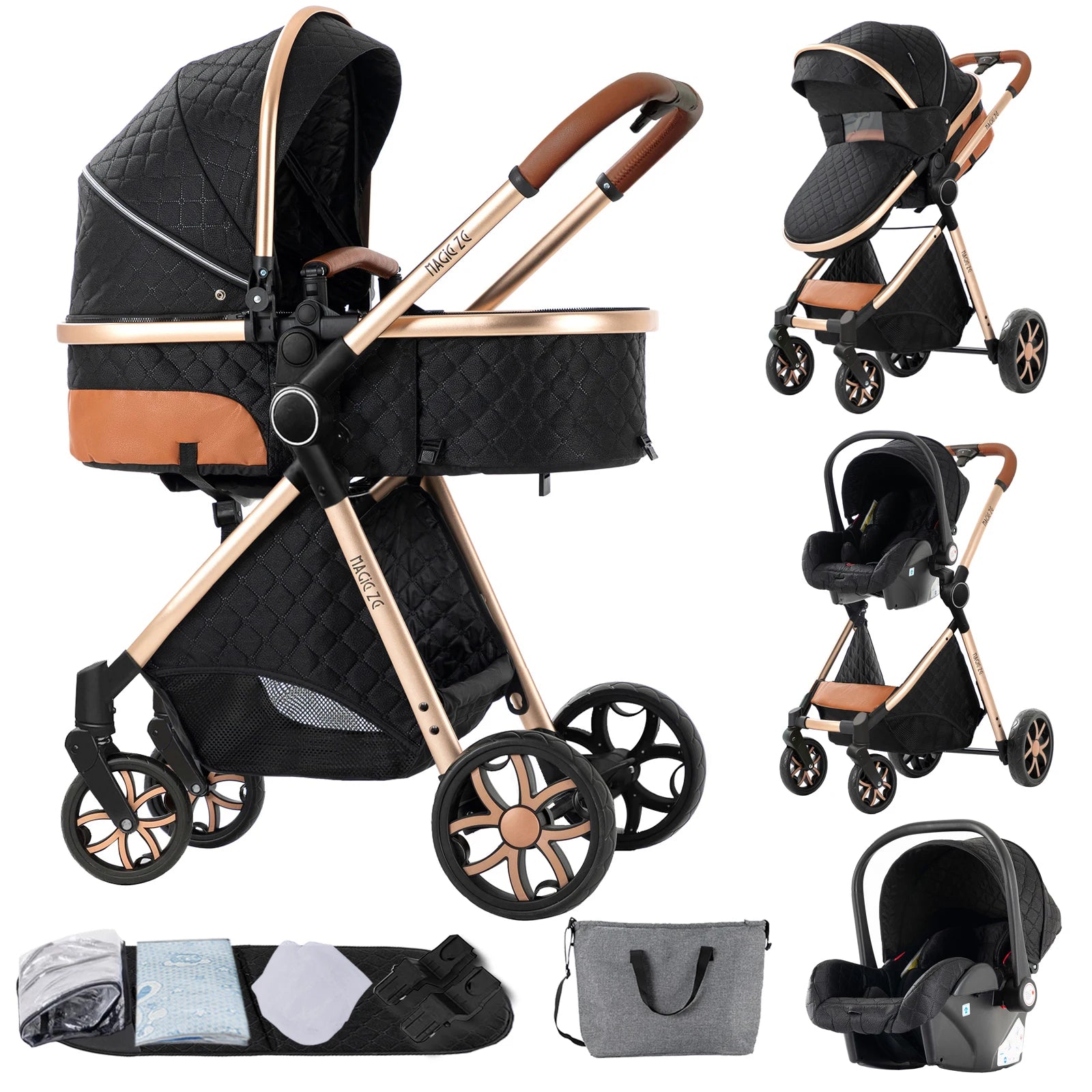 3-in-1 Baby Stroller Travel System - Bassinet, Car Seat &amp; Lightweight Stroller — view 20 of baby strollers