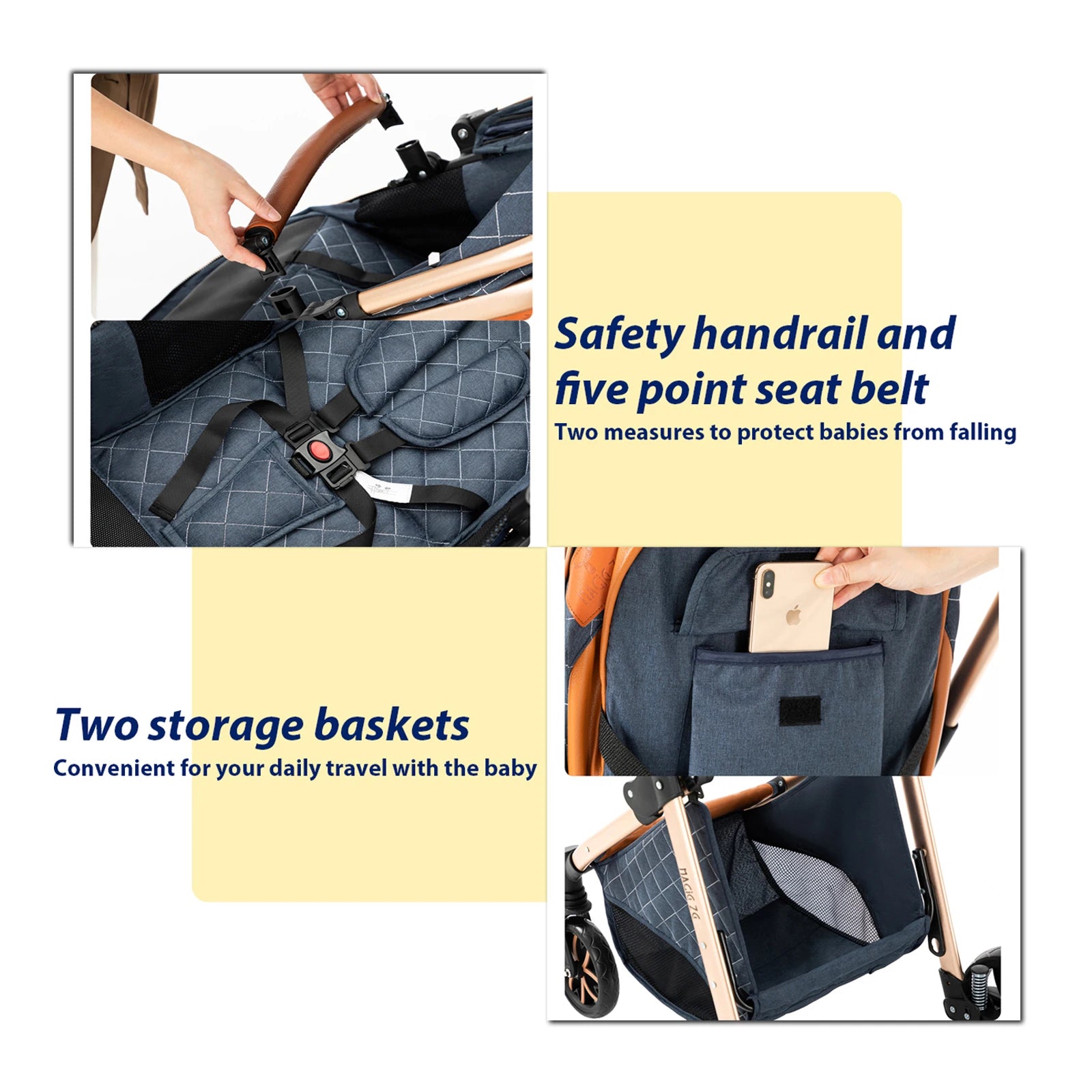 3-in-1 Baby Stroller Travel System - Bassinet, Car Seat &amp; Lightweight Stroller — view 6 of baby strollers