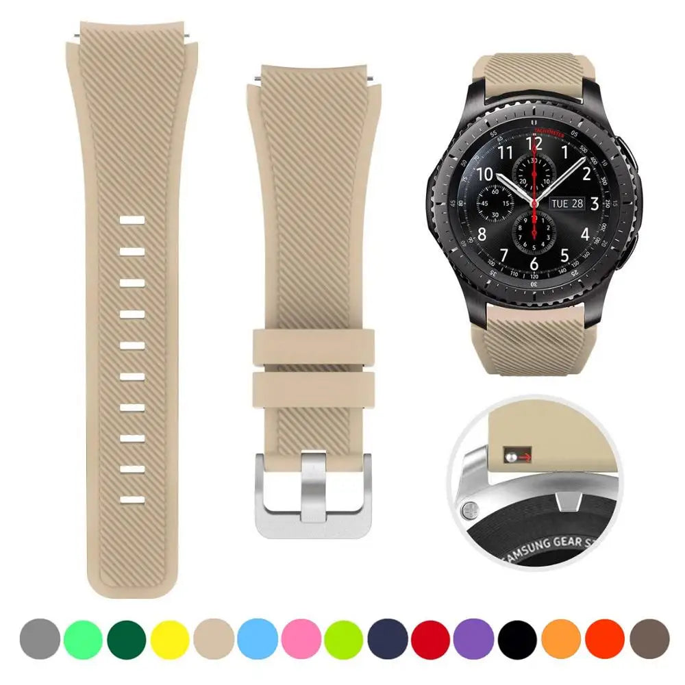 20/22mm Quick-Release Watch Strap for Samsung Galaxy Watch 6/5/4 & Gear S3 — Leather-Look Band — view 12 of watch straps