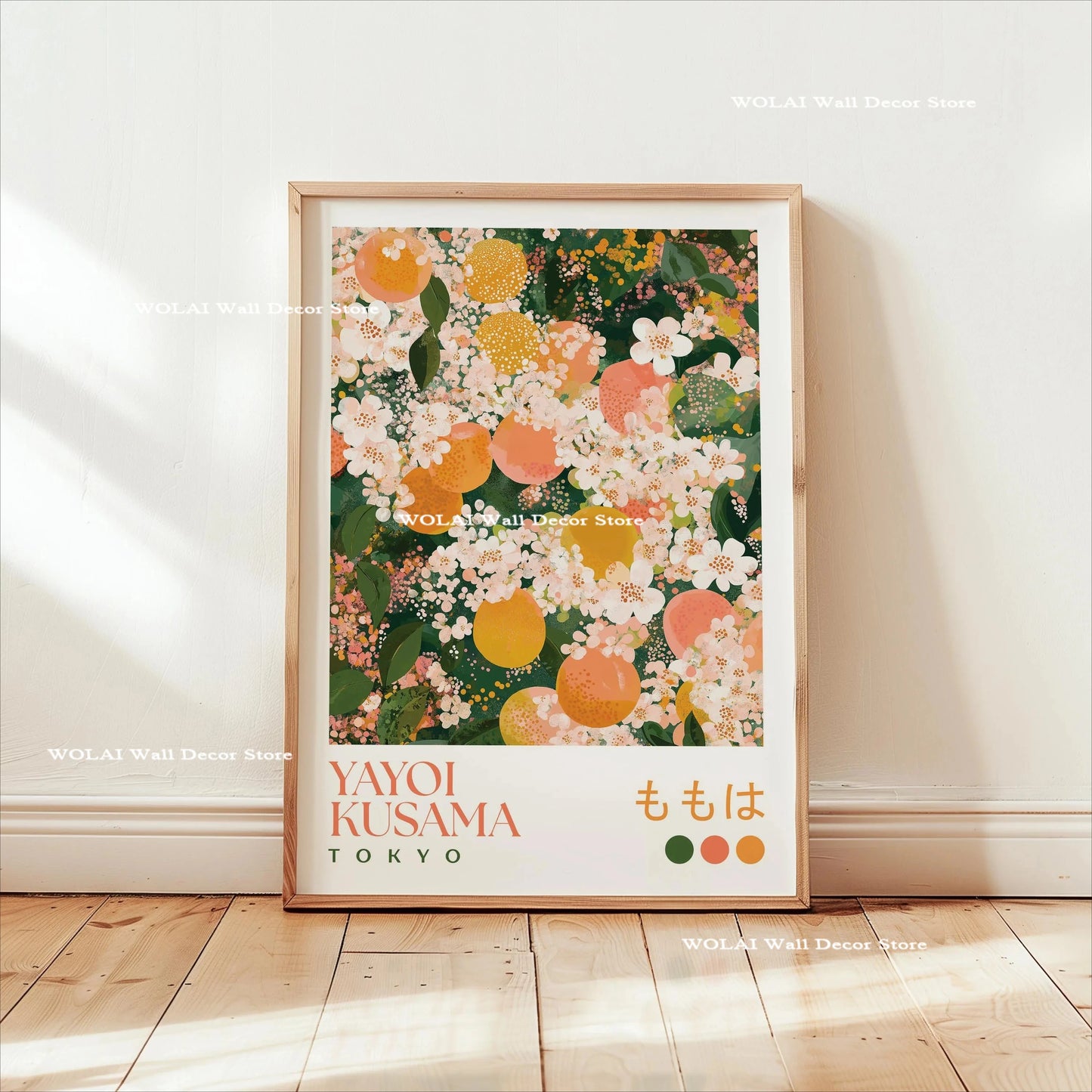 Yayoi Kusama Koi &amp; Jellyfish Canvas Poster &mdash; Japanese Hokusai Giant Wave Wall Art — view 8 of wall art & prints