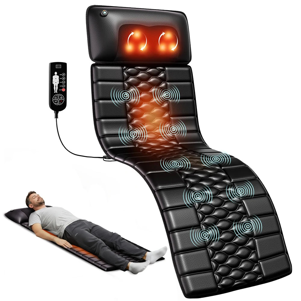 Full-Body Shiatsu Massage Mat with Heat — 10 Motors × 9 Intensity Levels — view 8 of recovery & massage