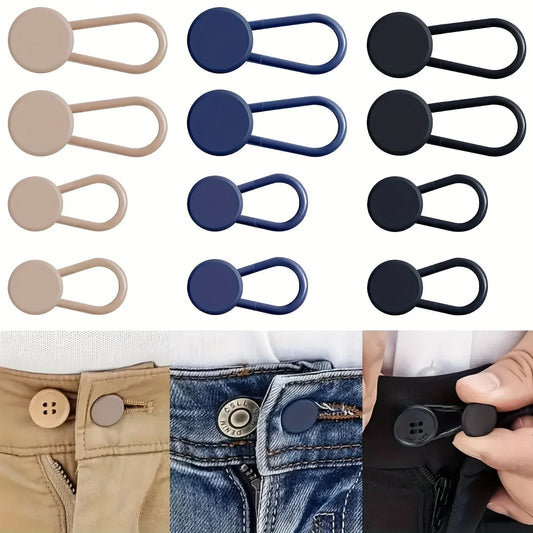 No-Sew Jean Waist Extender Buttons — Unisex Adjustable Pant Expander Pack — view 1 of accessories & jewelry