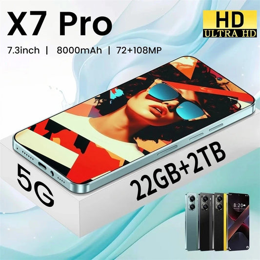 Rugged Screen Protection Film — X7 Pro 22GB+2TB Smartphone 8000mAh — view 1 of screen protectors
