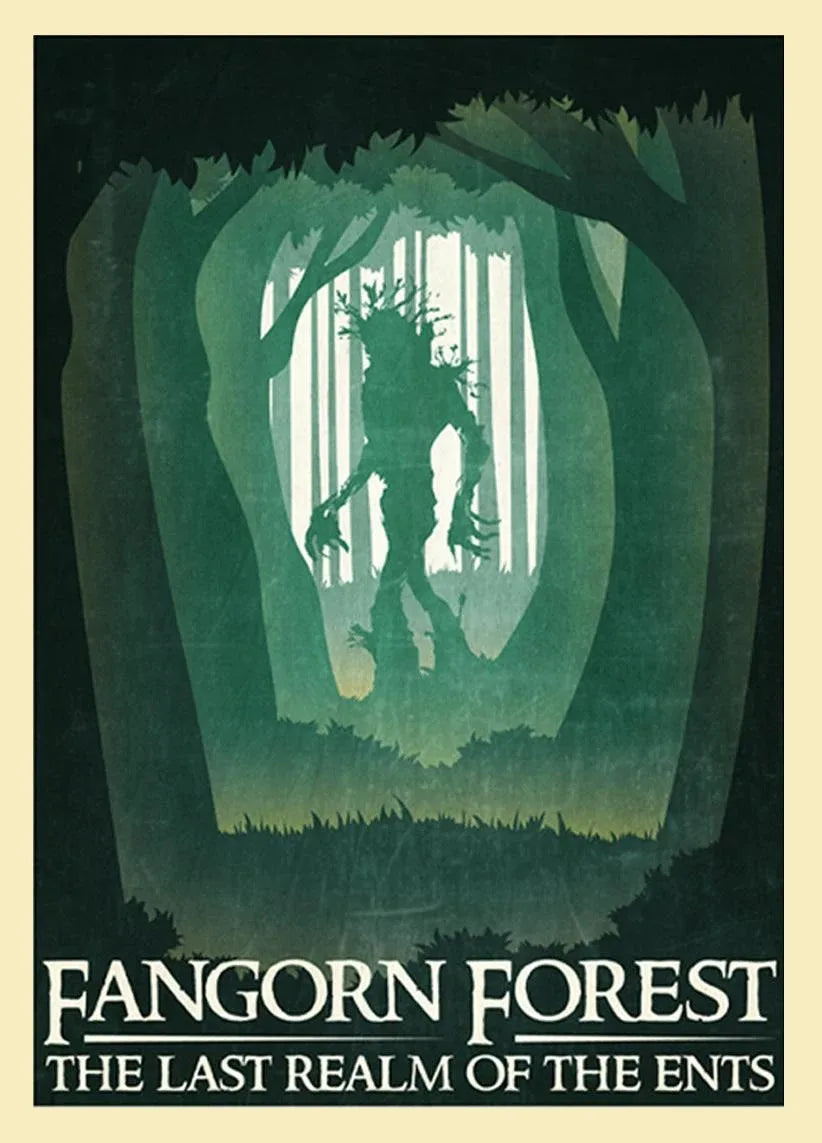 Middle-Earth Travel Canvas Poster &mdash; Vintage Lord of The Rings Fantasy Movie Wall Art