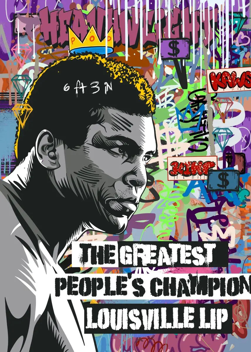 Home Decor Mike Tyson Boxing Graffiti Poster — Pop Canvas Wall Art, Boxer Legend Motivation — view 12 of home decor