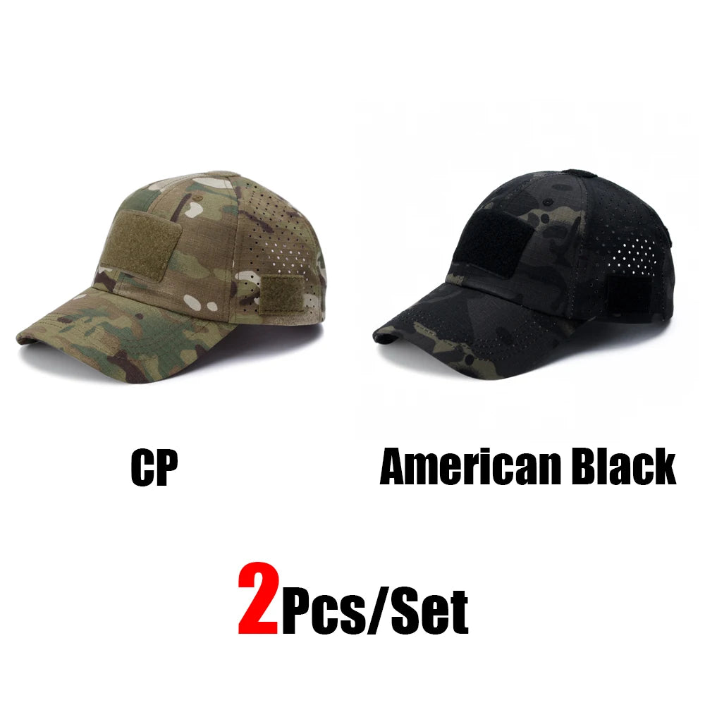 Camouflage Baseball Cap Outdoor — Tactical Sun Protection Hunting Hiking Fishing Men's Hat
