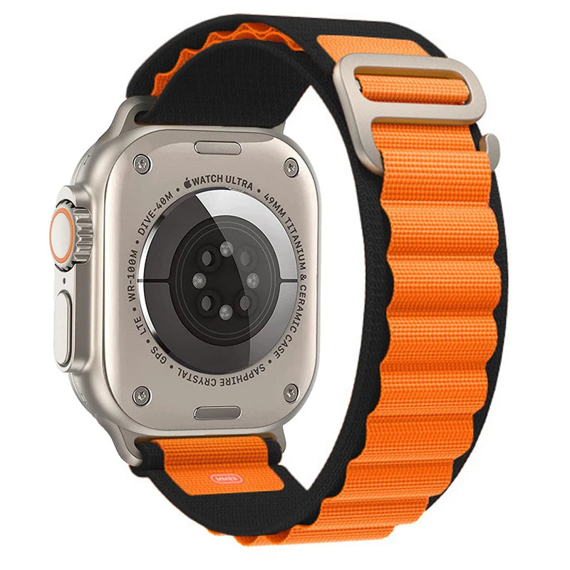 Alpine Loop Strap for Apple Watch Ultra — Nylon Hook Band 42/45/46/49mm