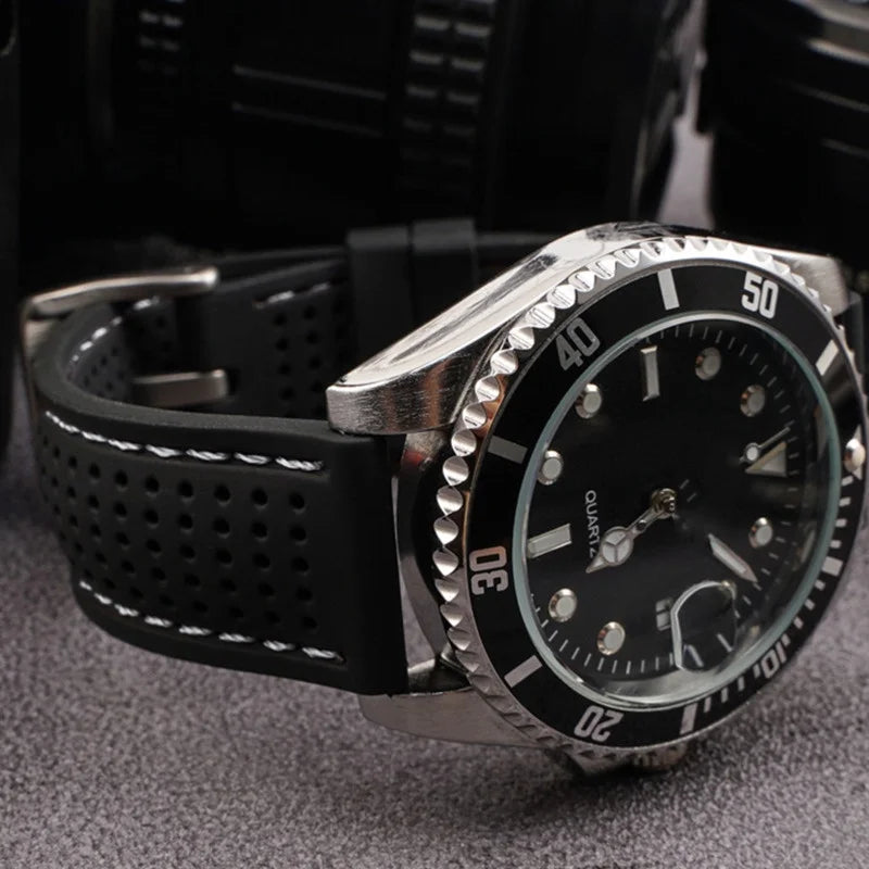 Soft Silicone Rubber Watch Strap — 20mm 22mm 24mm Waterproof Sport Band for Men & Women — view 6 of watch straps