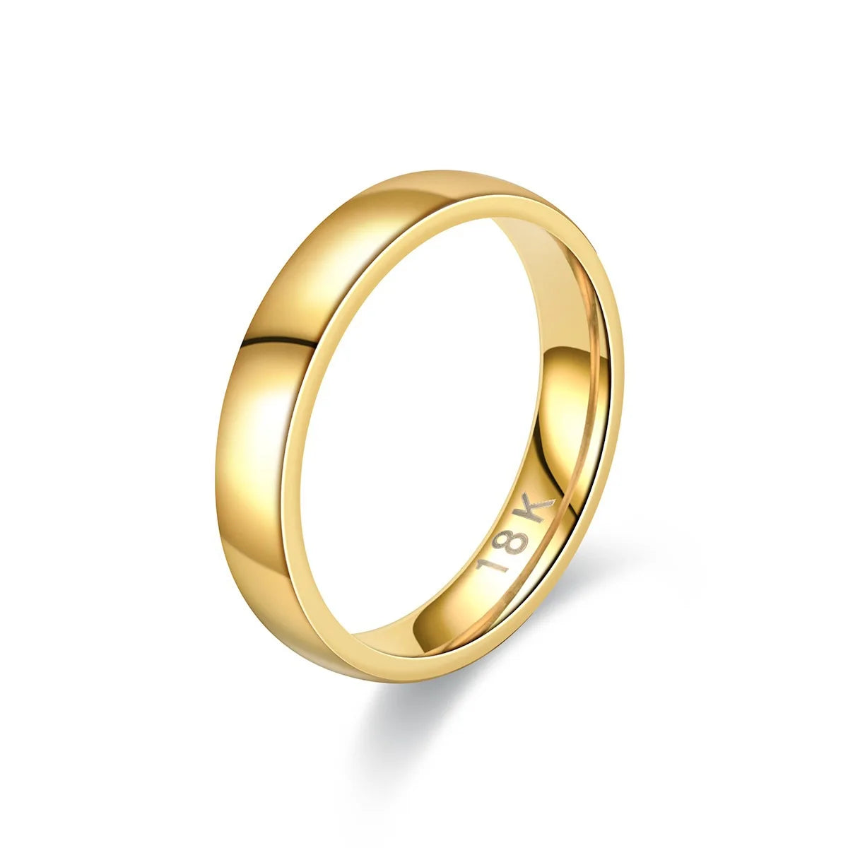 Women's Gold Plated Wedding Ring — Fashion Couple's Engagement Jewelry Gift