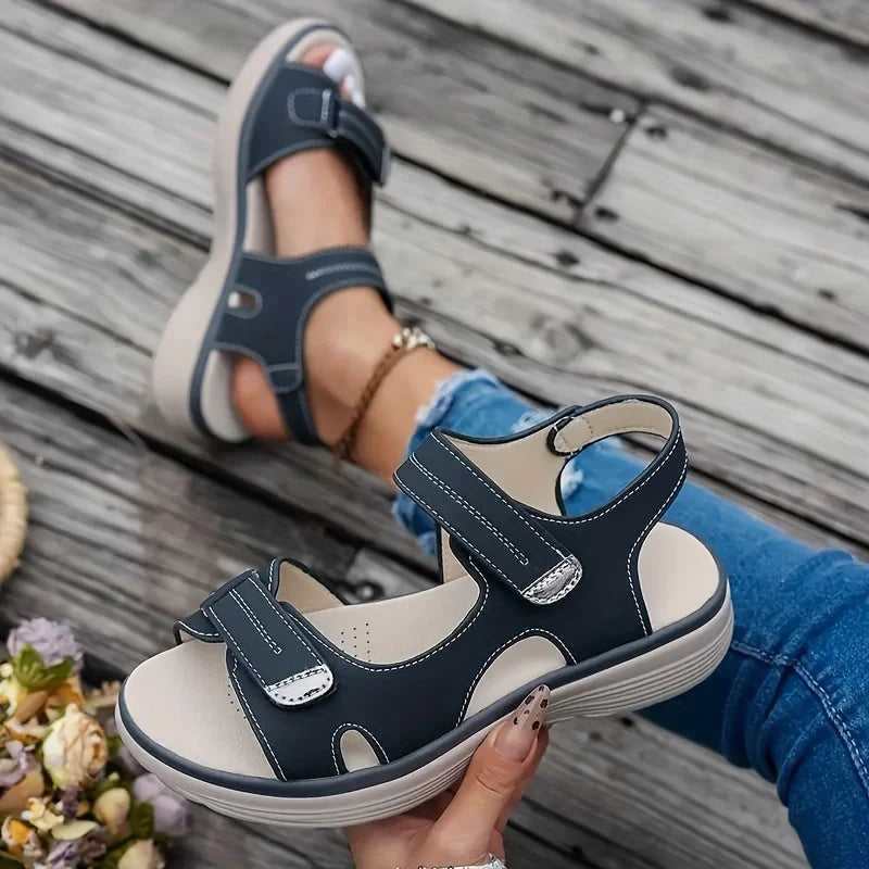 Summer Sandals Plus-Size Wedge Beach Shoes — 2026 Lightweight Platform Sandals for Women — view 3 of summer sandals