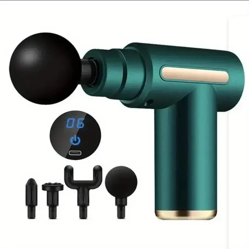 Mini Muscle Massage Gun Protable Body Massager Deep Handheld Percussion Massager for Body Back and Neck Leg — view 10 of electronics & gadgets