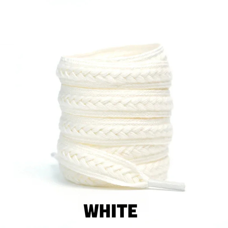 Wheat Cotton Shoelaces — Wide Premium Sneaker Laces (1 Pair) — view 14 of shoe accessories