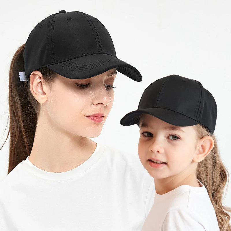 Mother Kids Baseball Caps for Girls Accessories Summer Child Girl Sun Hat Sports Travel Children Cap Adjustable 53/56cm