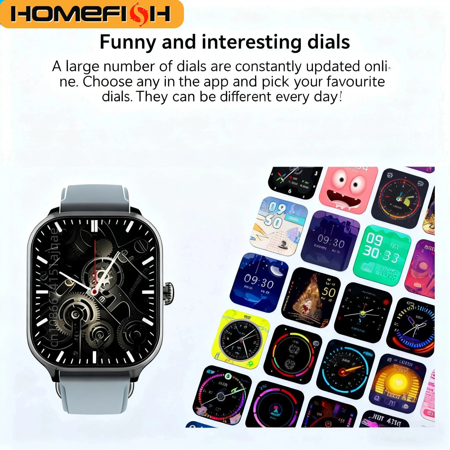 HOMEFISH H9 Men's Smart Watch — Bluetooth Call, Heart Rate & Sleep Monitoring — view 4 of watches