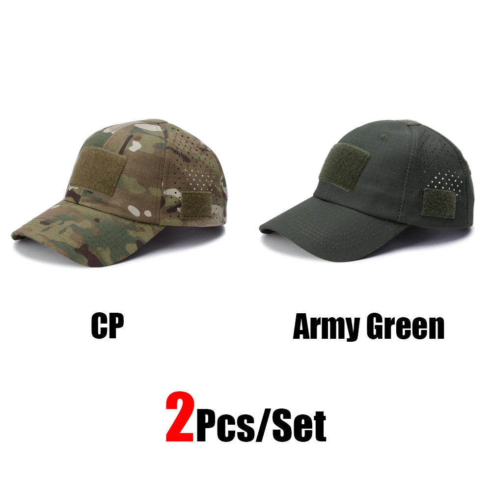 Camouflage Baseball Cap Outdoor — Tactical Sun Protection Hunting Hiking Fishing Men's Hat