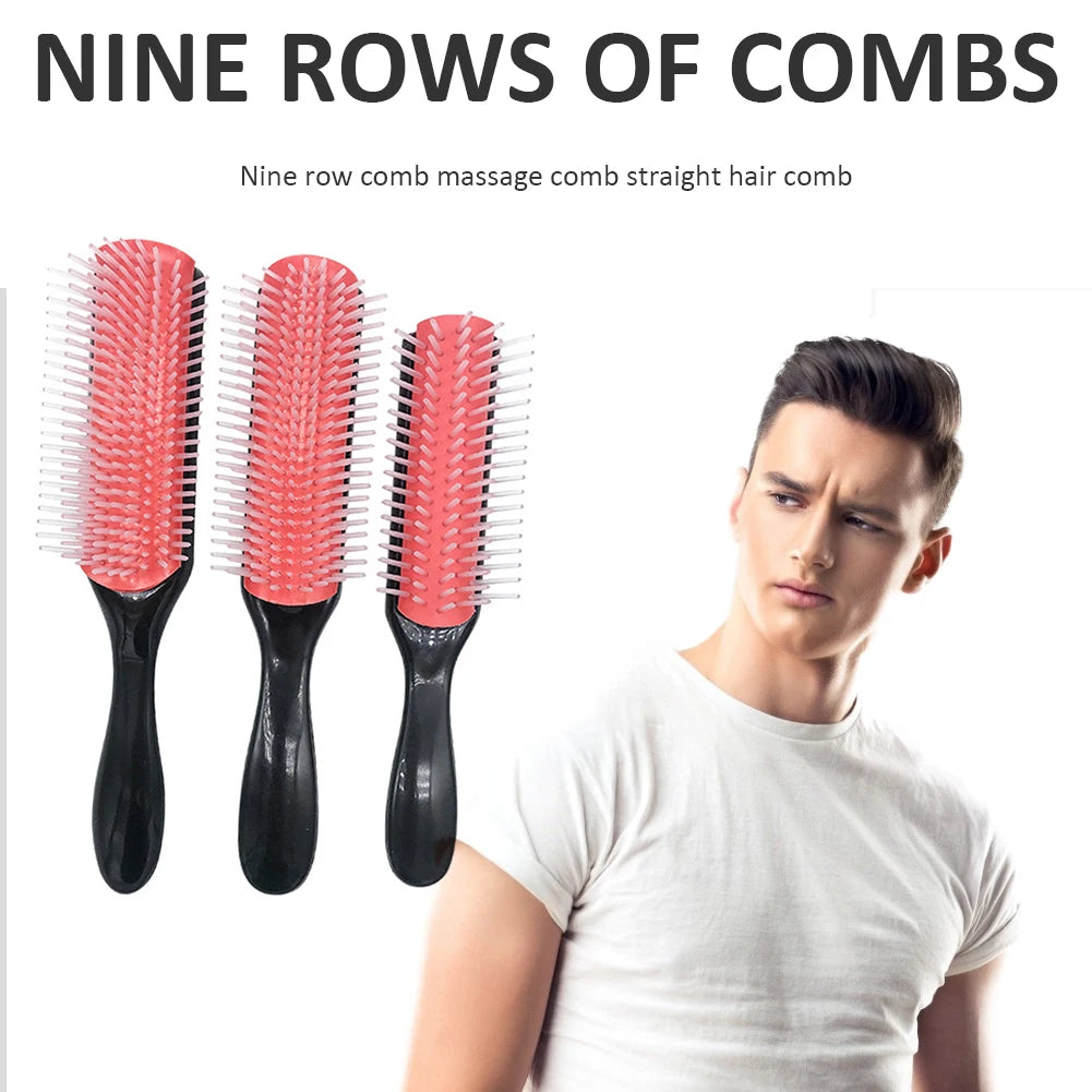 Row Detangling Hair Brush – Scalp Massager Detangler for Curly, Straight & Wet Hair (Removable Rows) — view 3 of beauty & personal care