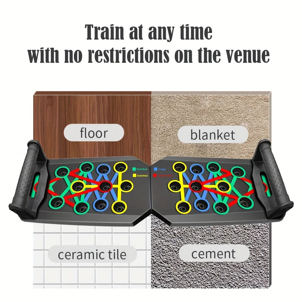 Adjustable multi-grip push-up board for chest shoulder back and tricep training — view 3