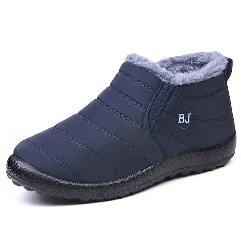 Waterproof Winter Boots for Women — Plush Snow Boots Couple's Cotton Ankle Boots — view 6 of boots