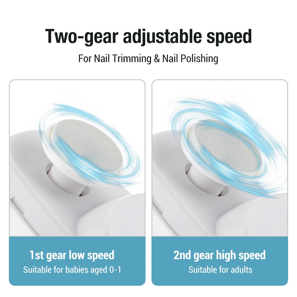 Electric Baby Nail Clipper - 2-in-1 Trimmer &amp; File for Newborn Nails — view 4 of baby grooming