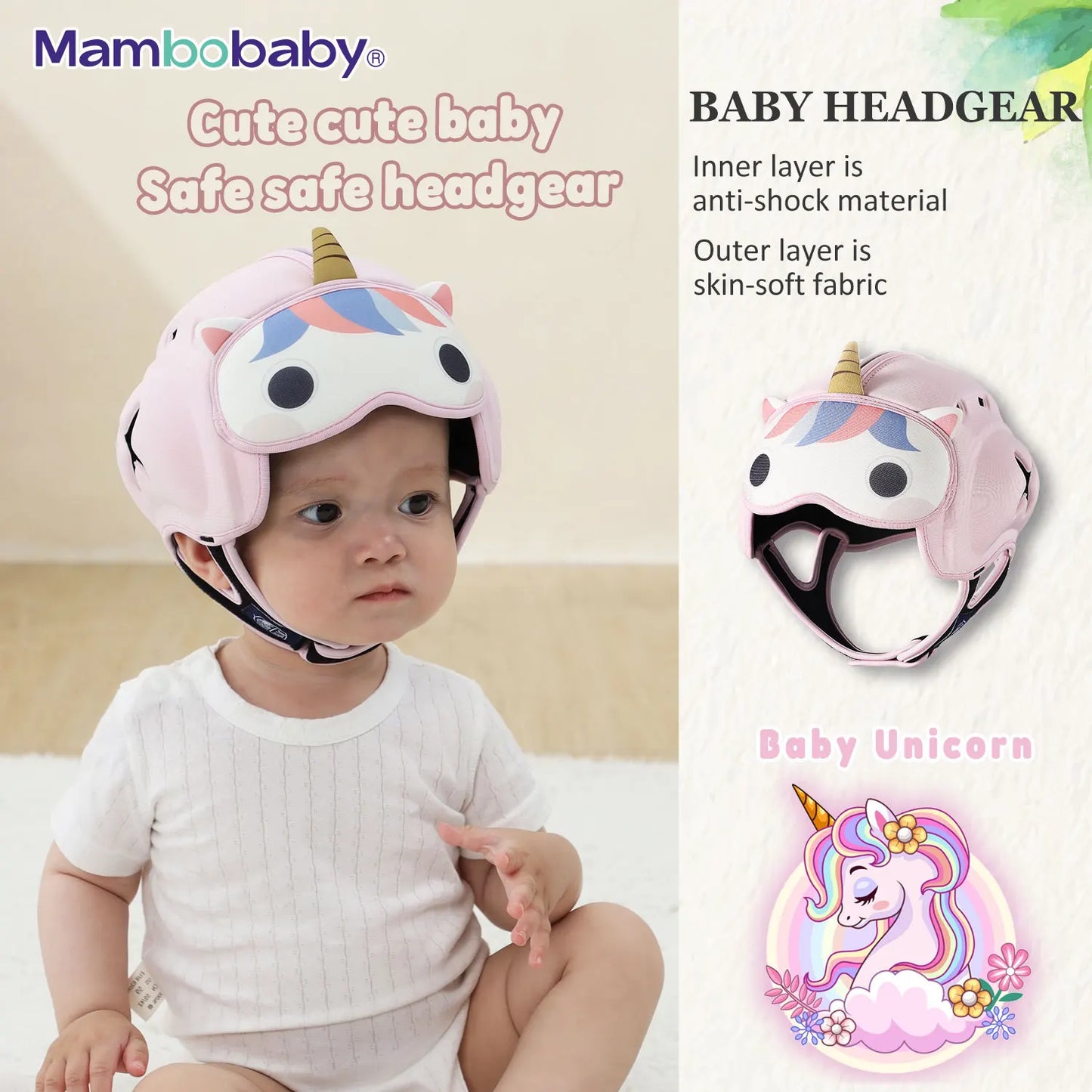 Premium Anti-Shock Baby Helmet - Soft Toddler Head Protector for Crawling & Walking — view 12 of baby safety helmets