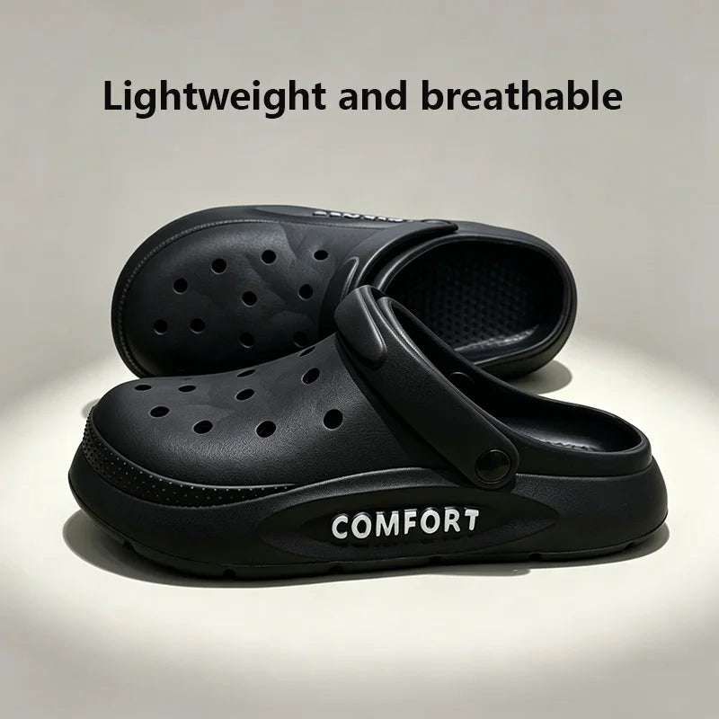 Couple Anti-Slip Slippers II — Hollow-Top Indoor-Outdoor Summer Slides — view 5 of sandals & slides